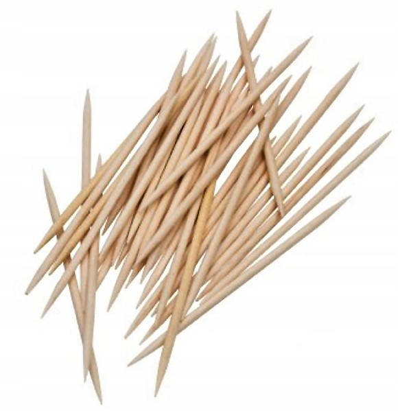 Wykałaczki drewniane w papierku - 1000 szt