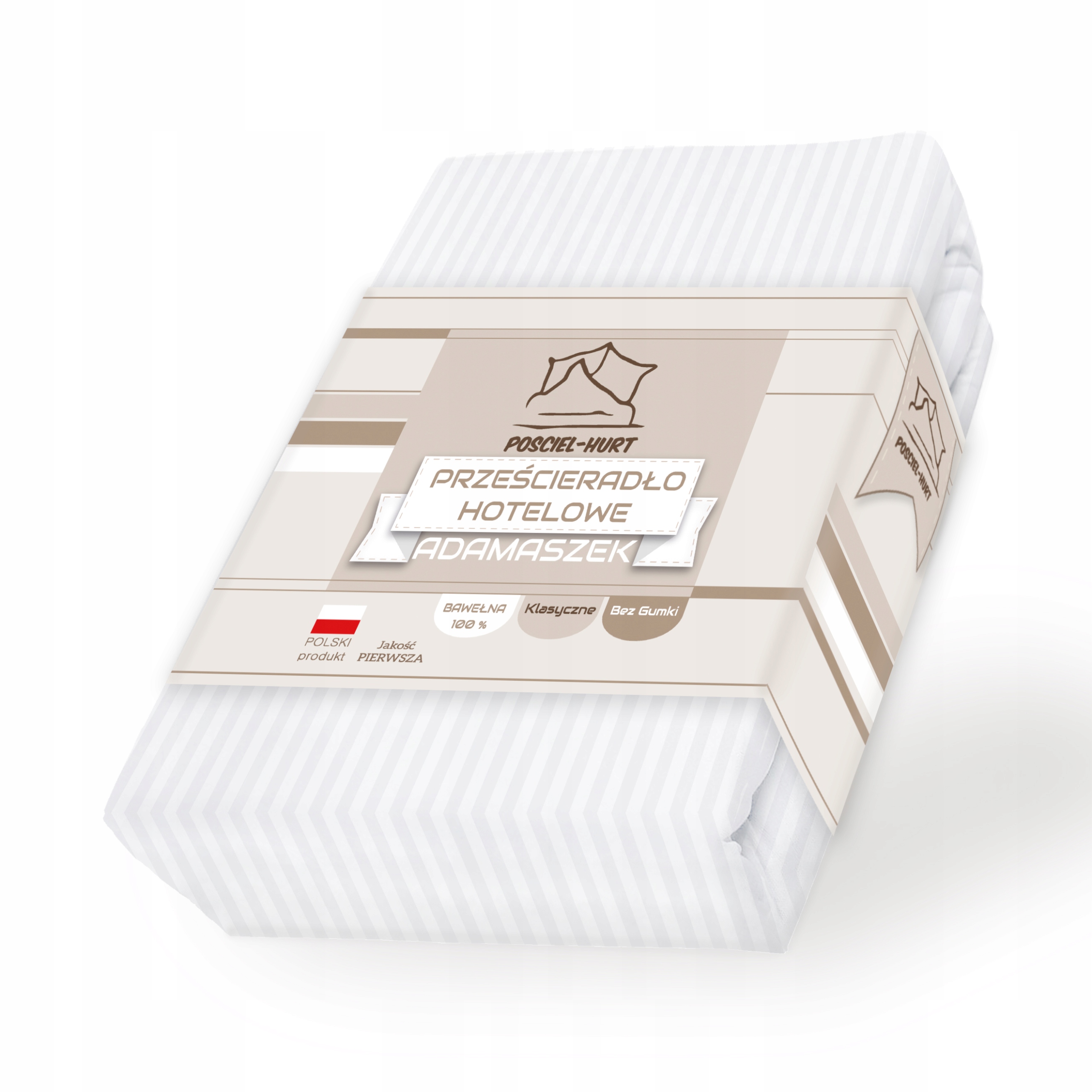 Prostěradlo Tradiční 300x300 Damašek Pásy 1 cm