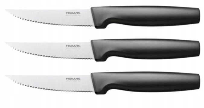 

Komplet Zestaw 3 Noży Ząbkowanych Fiskars