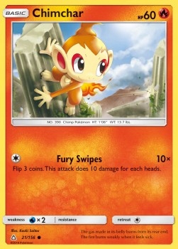 Pokemon Tcg Chimchar (upr 21)