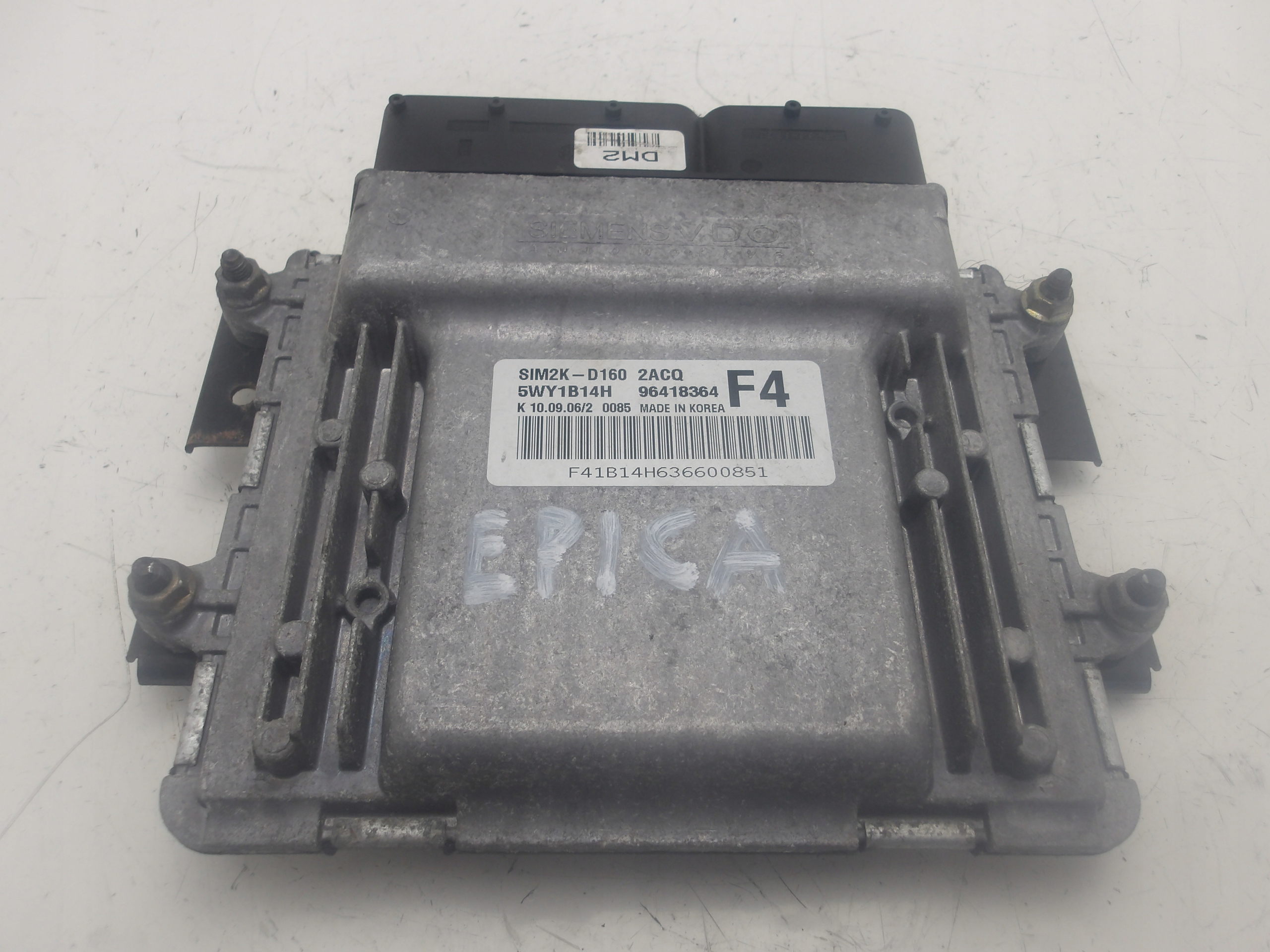 CHEVROLET EPICA 06-12 2.0 24V computer control unit of the engine 96418364 5WY1B14H