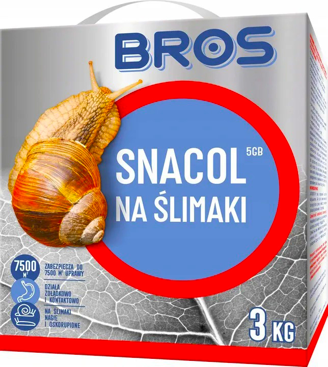 Bros Snacol 5GB Środek Trutka Na Ślimaki 3kg Mocna