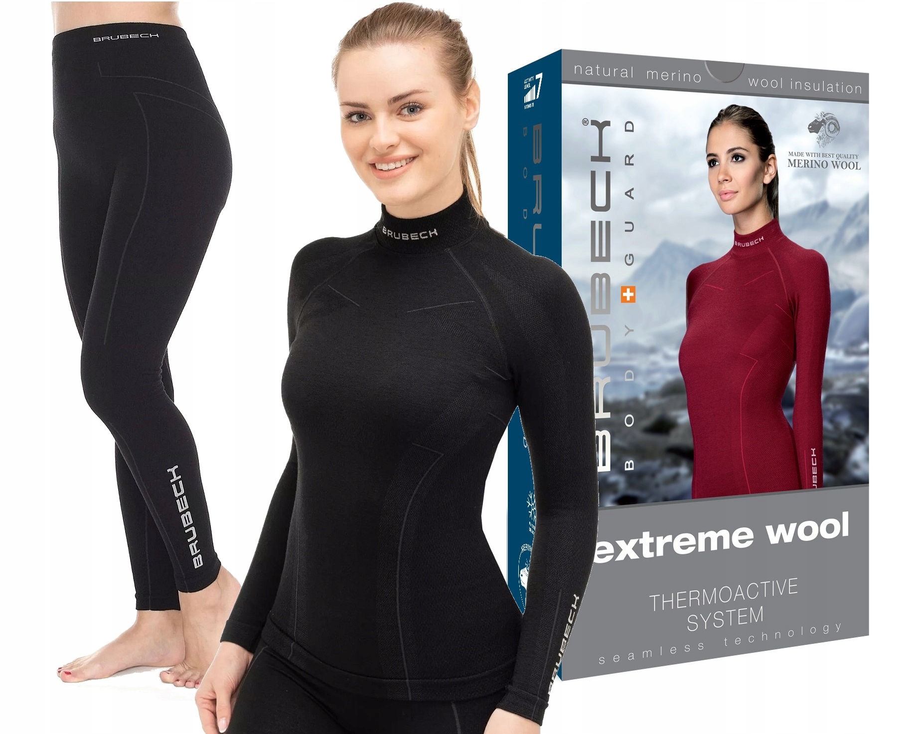 Extreme Merino Wool Turystyczny Komplet Bielizny L