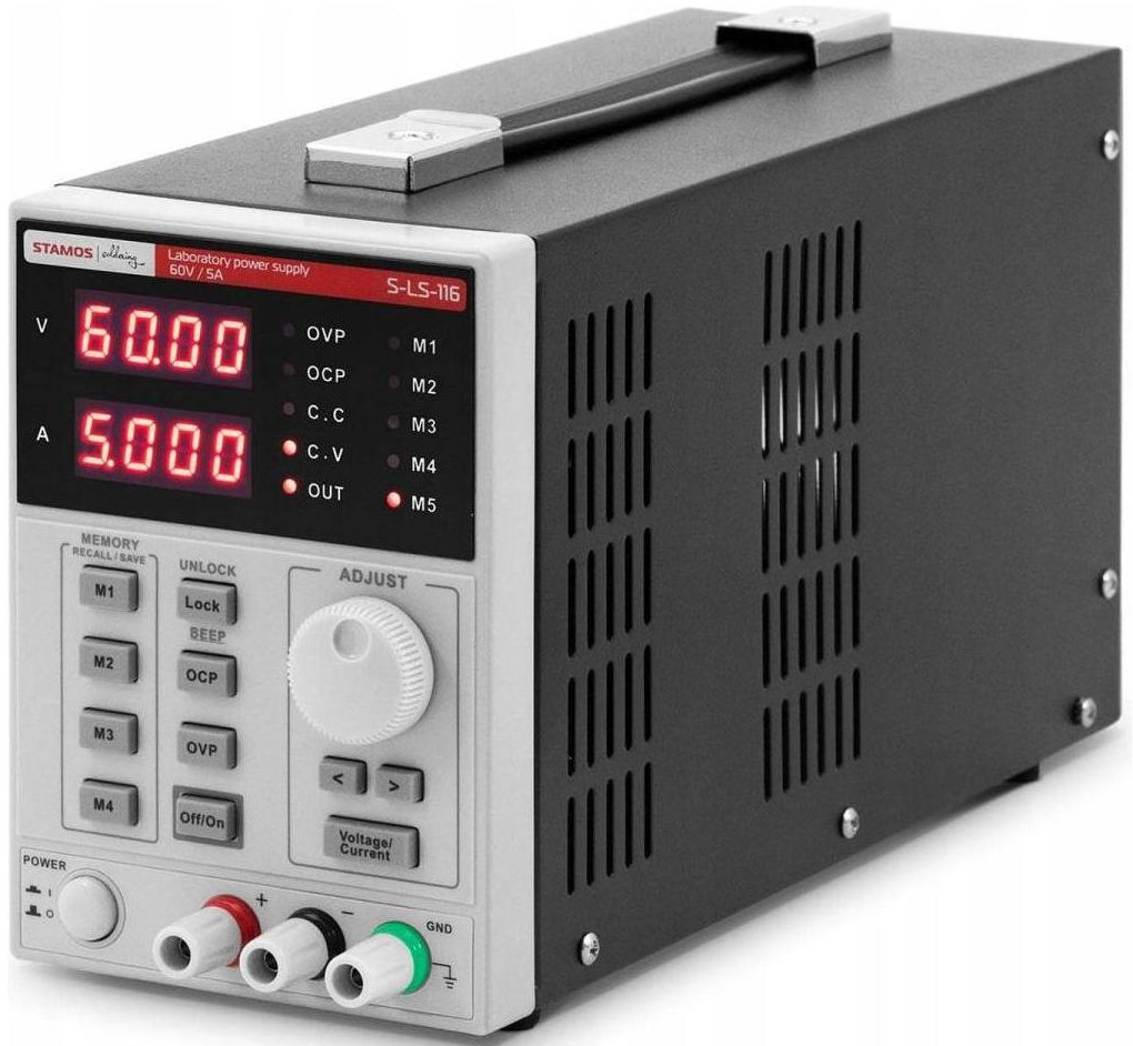Laboratorní napájecí zdroj 0-5 Adc Stamos S-LS-116 10021406