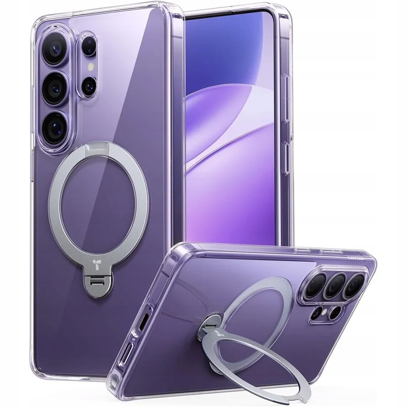 Torras Ostand Spin Etui z obrotową Samsung Galaxy S26 Ultra przezroczyste