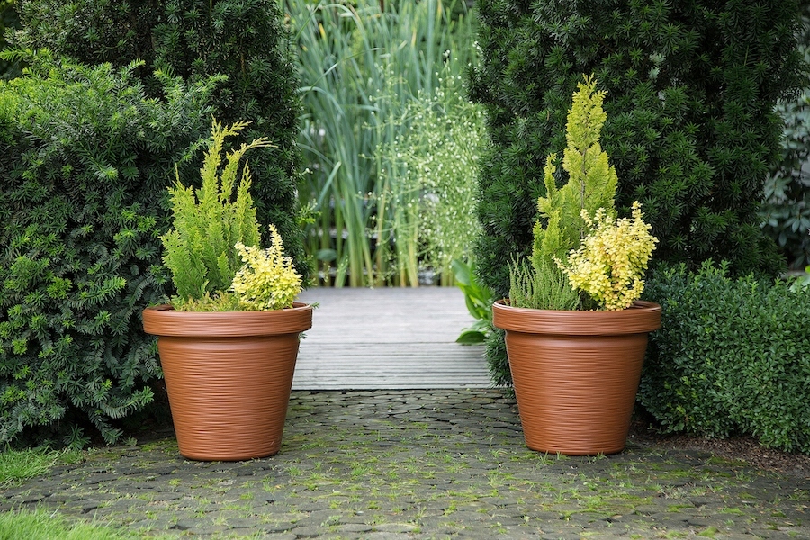 DONICA DONICZKA OGRODOWA 45 CM DUŻA CEGLASTY OSŁONKA WYSOKA Marka inna