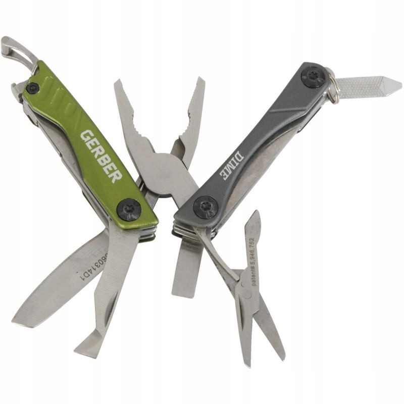 Kapesní multitool Gerber Dime Edc zelený 10 funkcí 108 mm