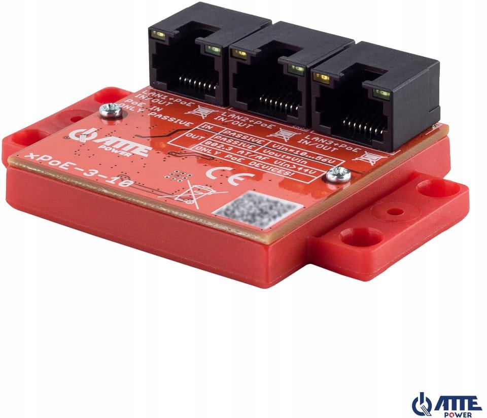 Atte XPOE-3-10 3-PORTOVÝ Switch Poe Extender 100Mbps Pro Ip Kamery