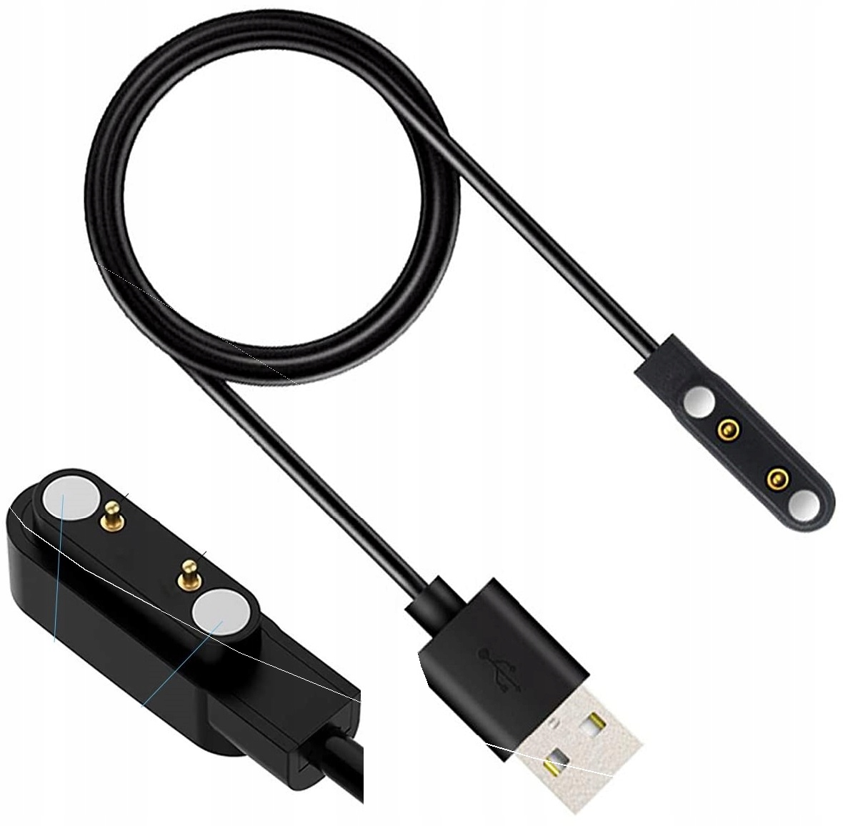 ADOWARKA USB do ZUREXA IWO W26 W46 2 PIN 4mm Sklep Opinie