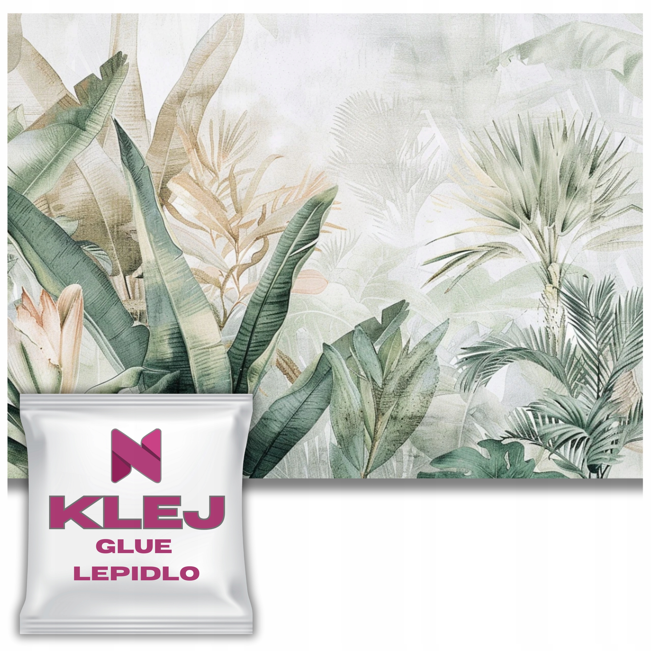Moderní fototapeta na zeď listy Tapeta boho Dekorace 260x390