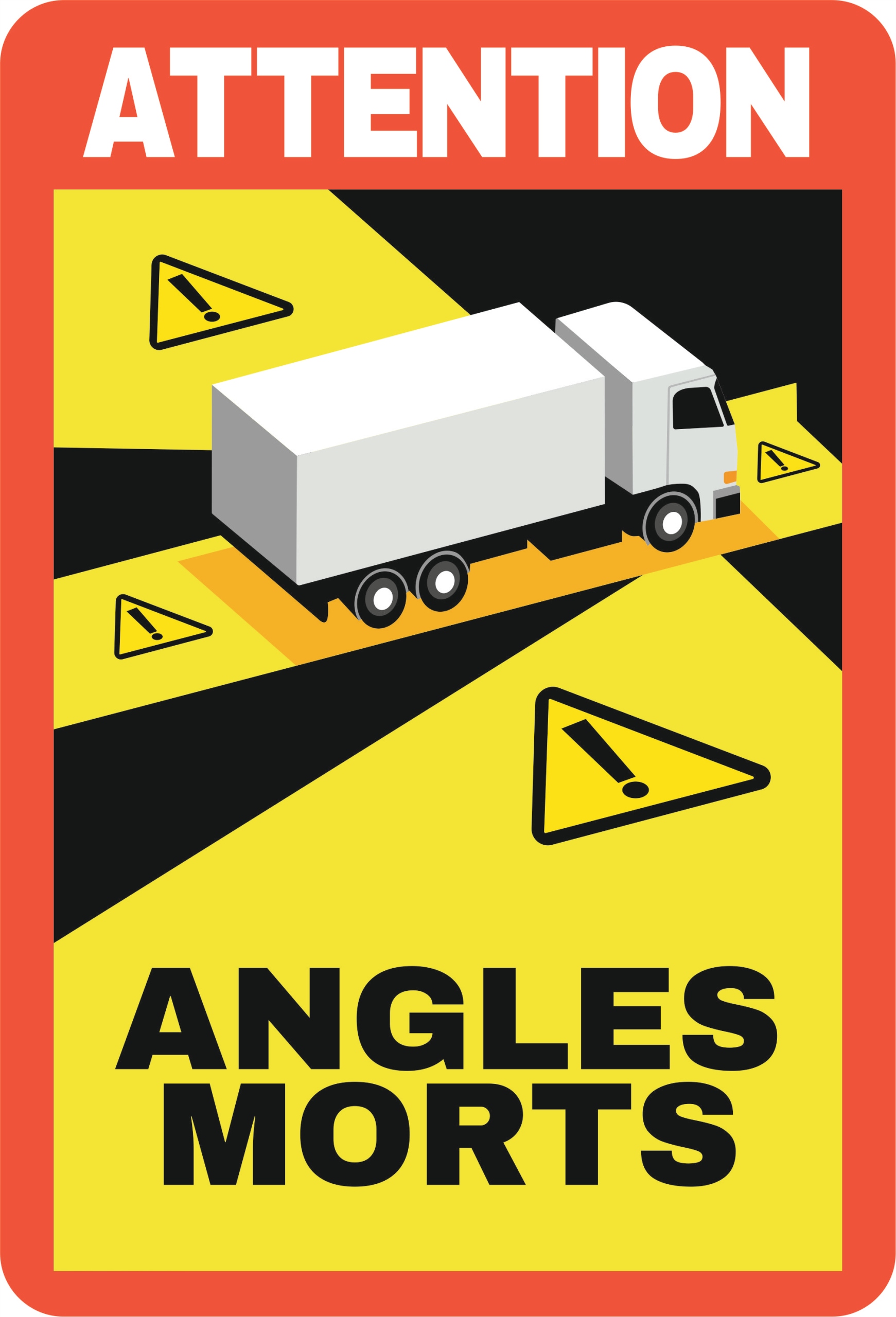 

Naklejka Francja Angles Morts martwe pola x 1 Bus