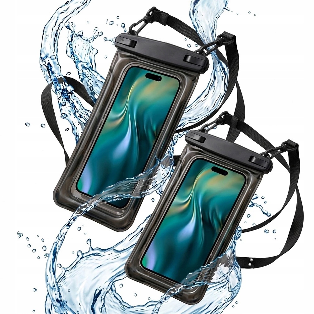 2X Etui Na Telefon Wodoszczelne Pieniądze Wodoodporne Uniwersalne Na Plaże