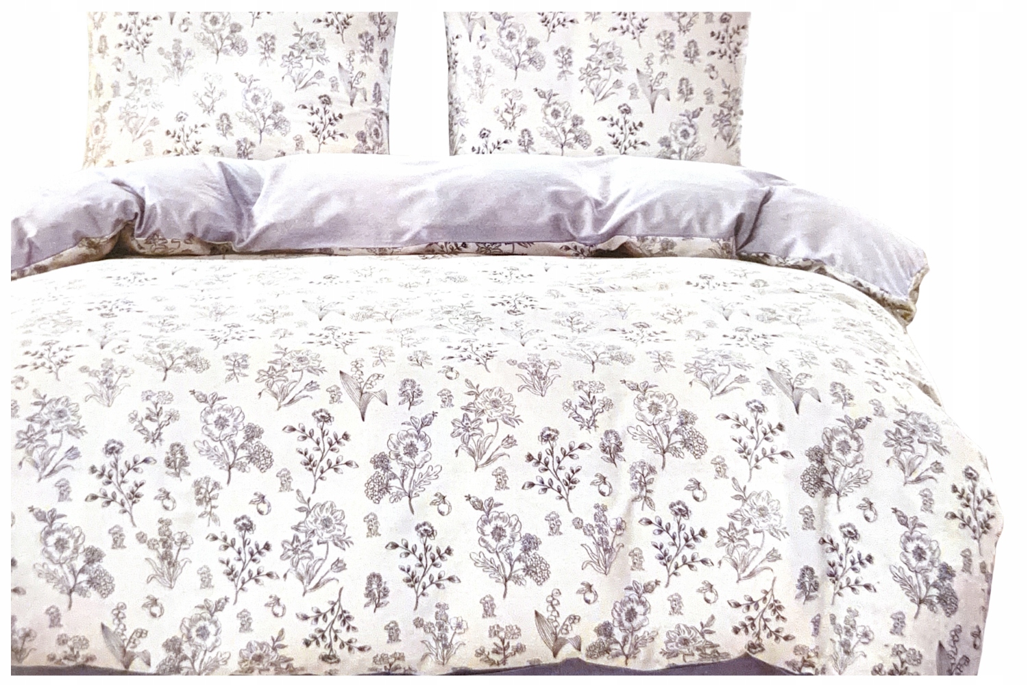 Komplet pościeli 220x200 +2x 70x80 bawełna satynowa dwustronna