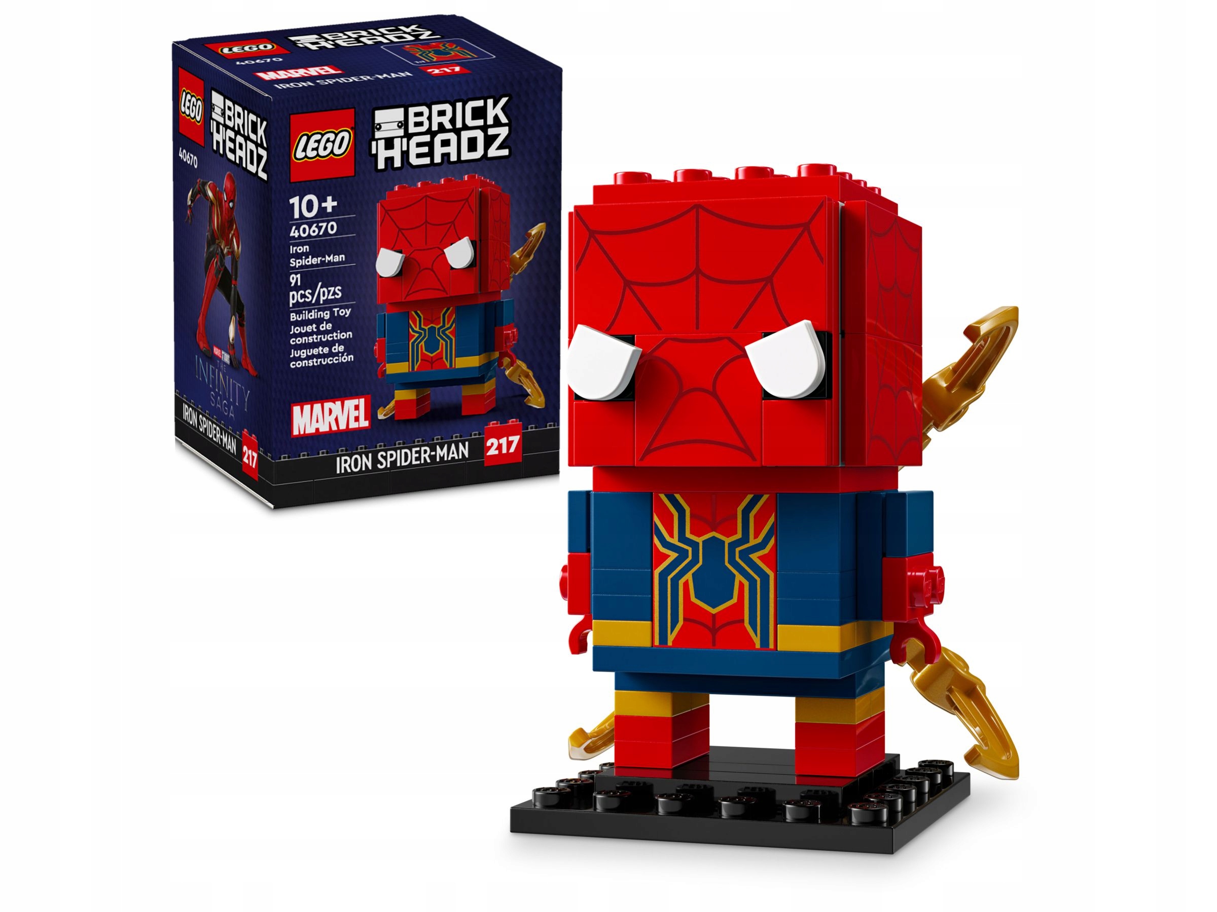 stavebnice Lego BrickHeadz 40670 Iron Spider-Man Marvel Avengers