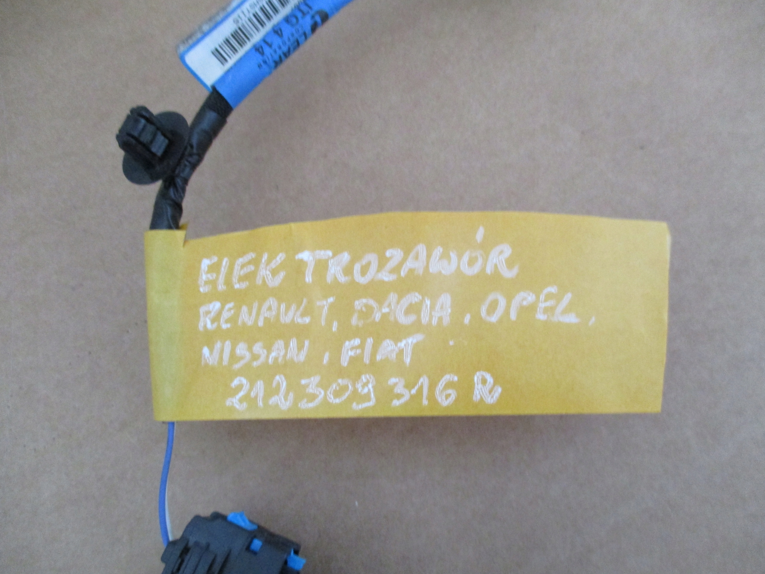 Électrovanne Renault Dacia Opel 212309316R