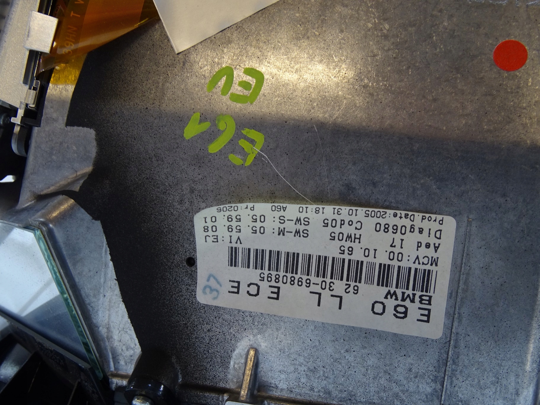 EKRAN display HEAD UP BMW E60 E61 EUROPA 6980895 (4555697)