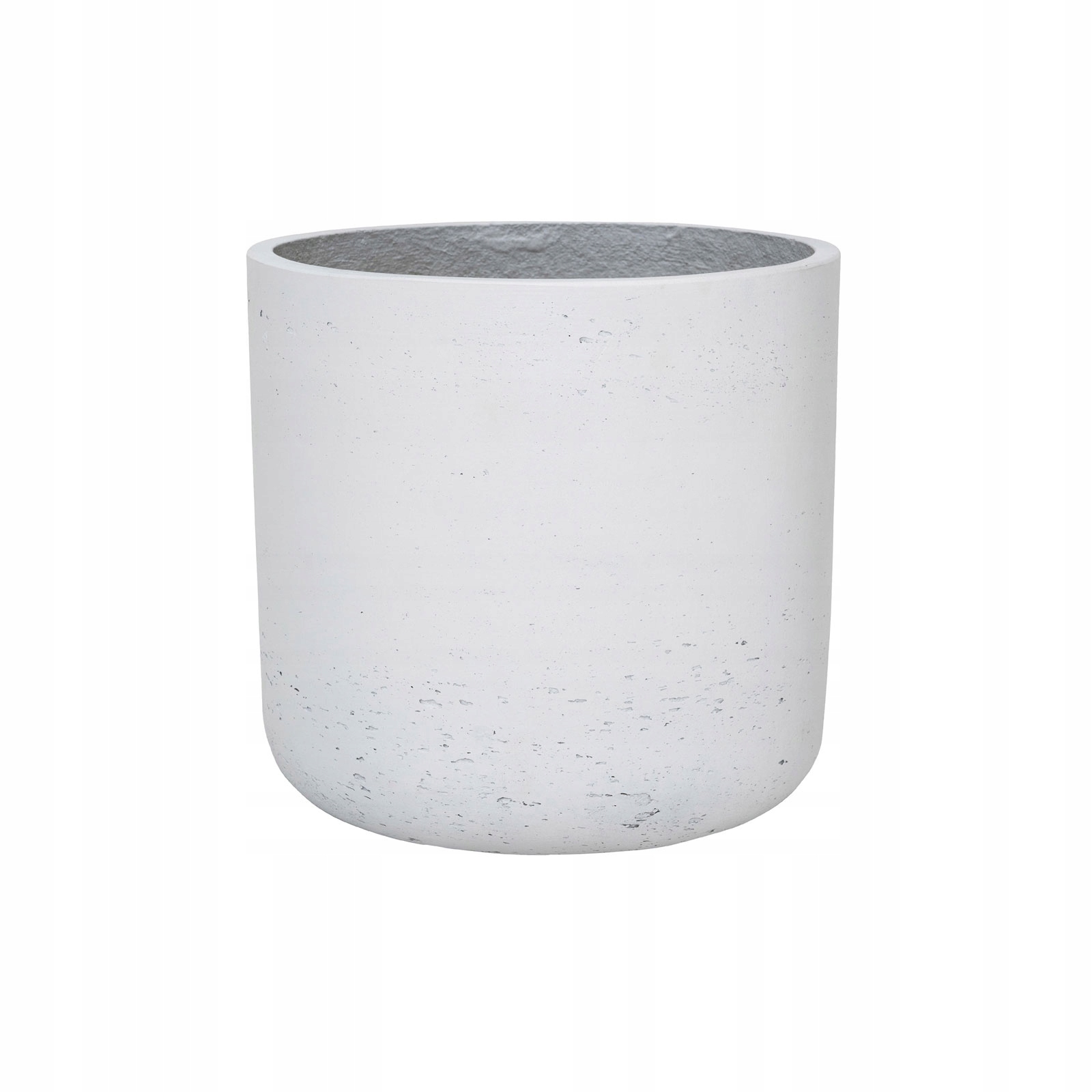 

kamienno-cementowe białe donice Charlie 25/24 cm