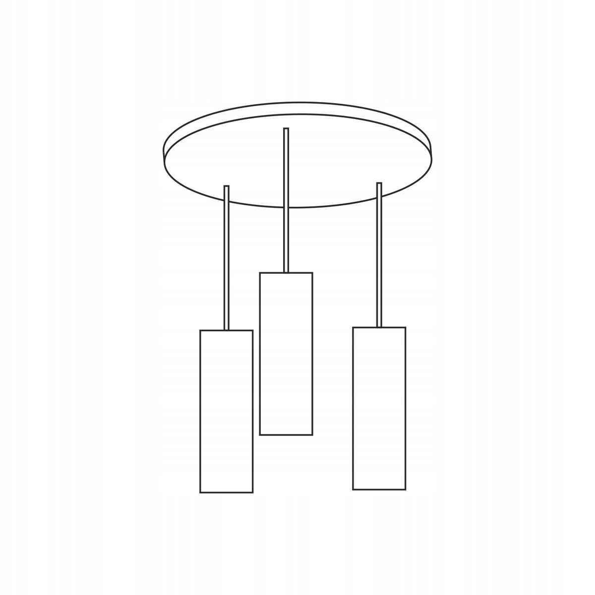 Závěsná lampa černá kulatá nad jídelní stůl, moderní, 3 body Idealed