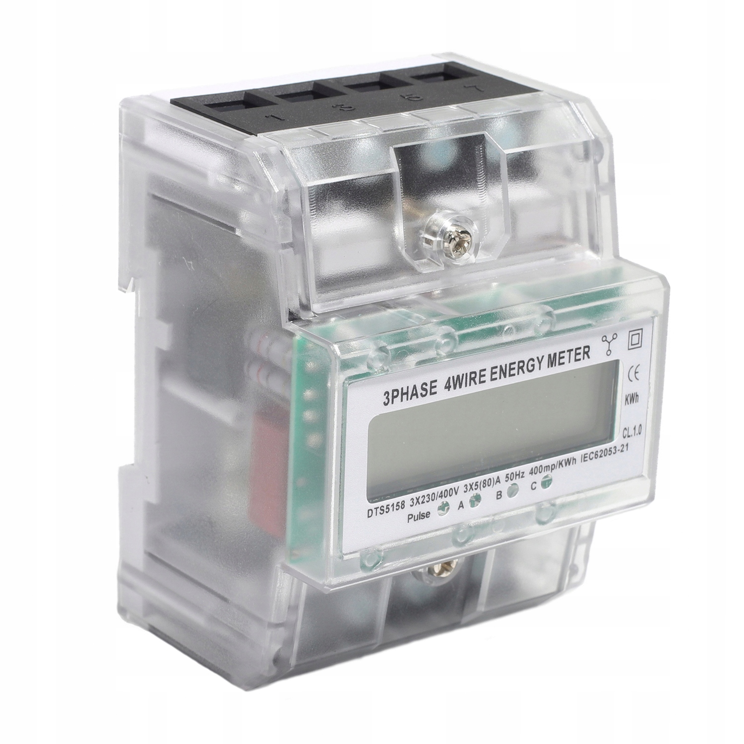 Třífázový Elektroměr 80A 400 V Na Din Lištu, Přesné Měření
