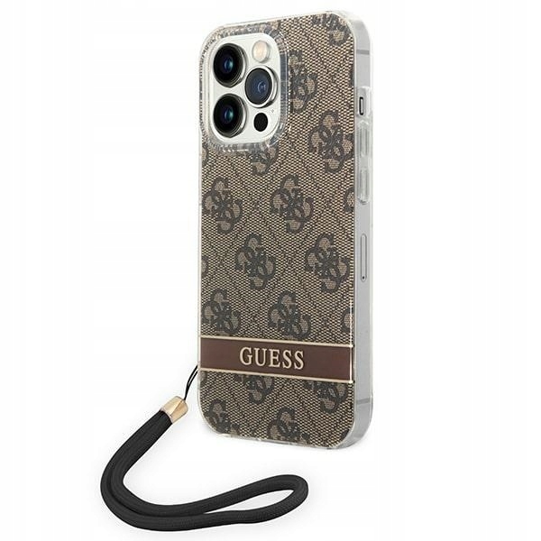 Guess GUOHCP14XH4STW iPhone 14 Pro Max 6,7" hnědý/brown hardcase 4G Print