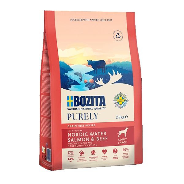 Bozita Dog Purely Adult Large Salmon&Beef 11kg