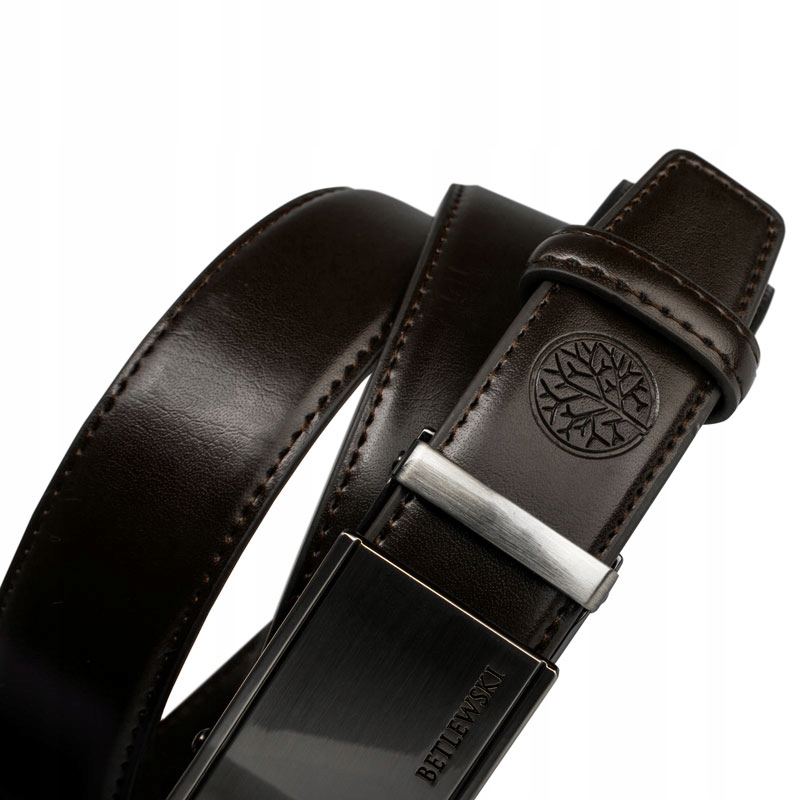PASEK SKÓRZANY MĘSKI AUTOMAT KLAMRA PAS BETLEWSKI Długość bez klamry 130 cm