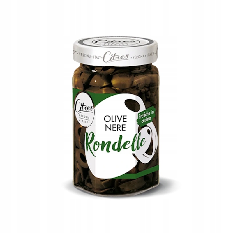 Levně Krájené olivy v nálevu Nere Olive Rondelle 290 g Citres