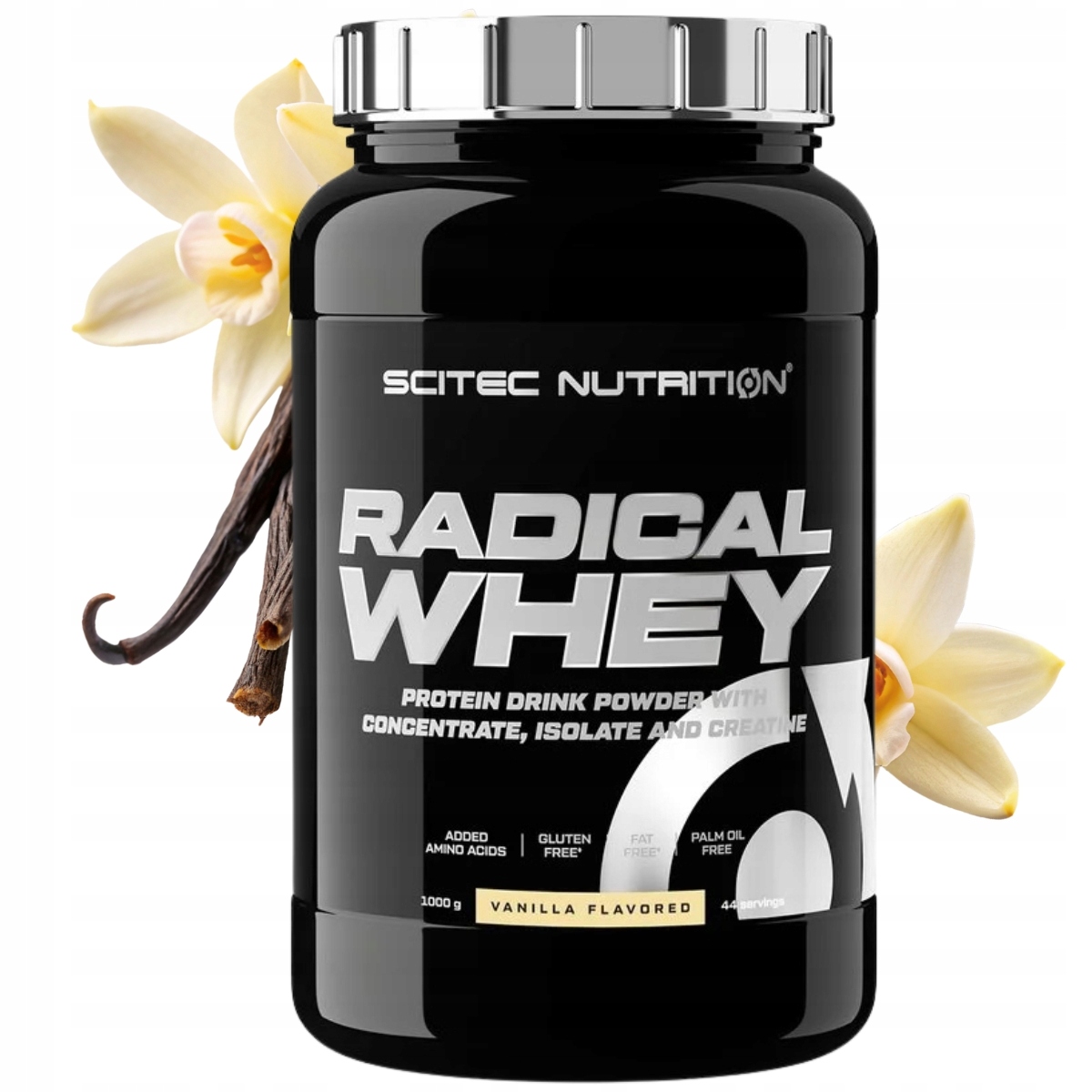 Scitec Radical Whey 1000 g Izolát A Koncentrát S Kreatinem Vanilka