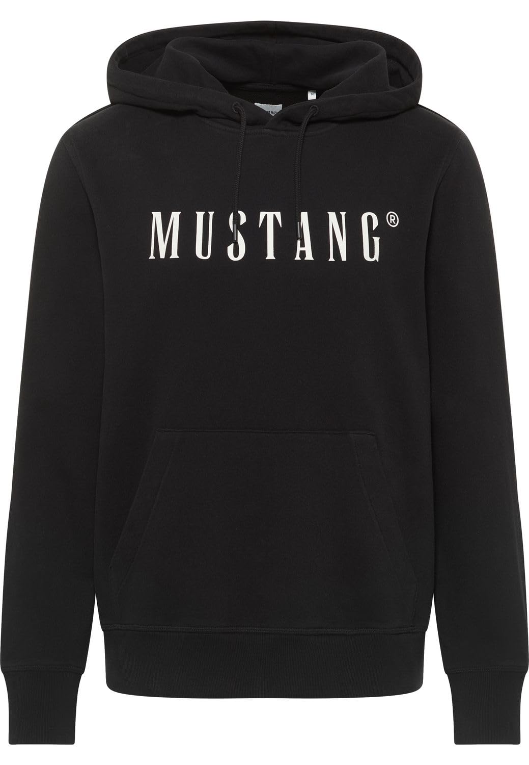 Černá pánská bavlněná mikina s kapucí Mustang Bronson velikost 3XL