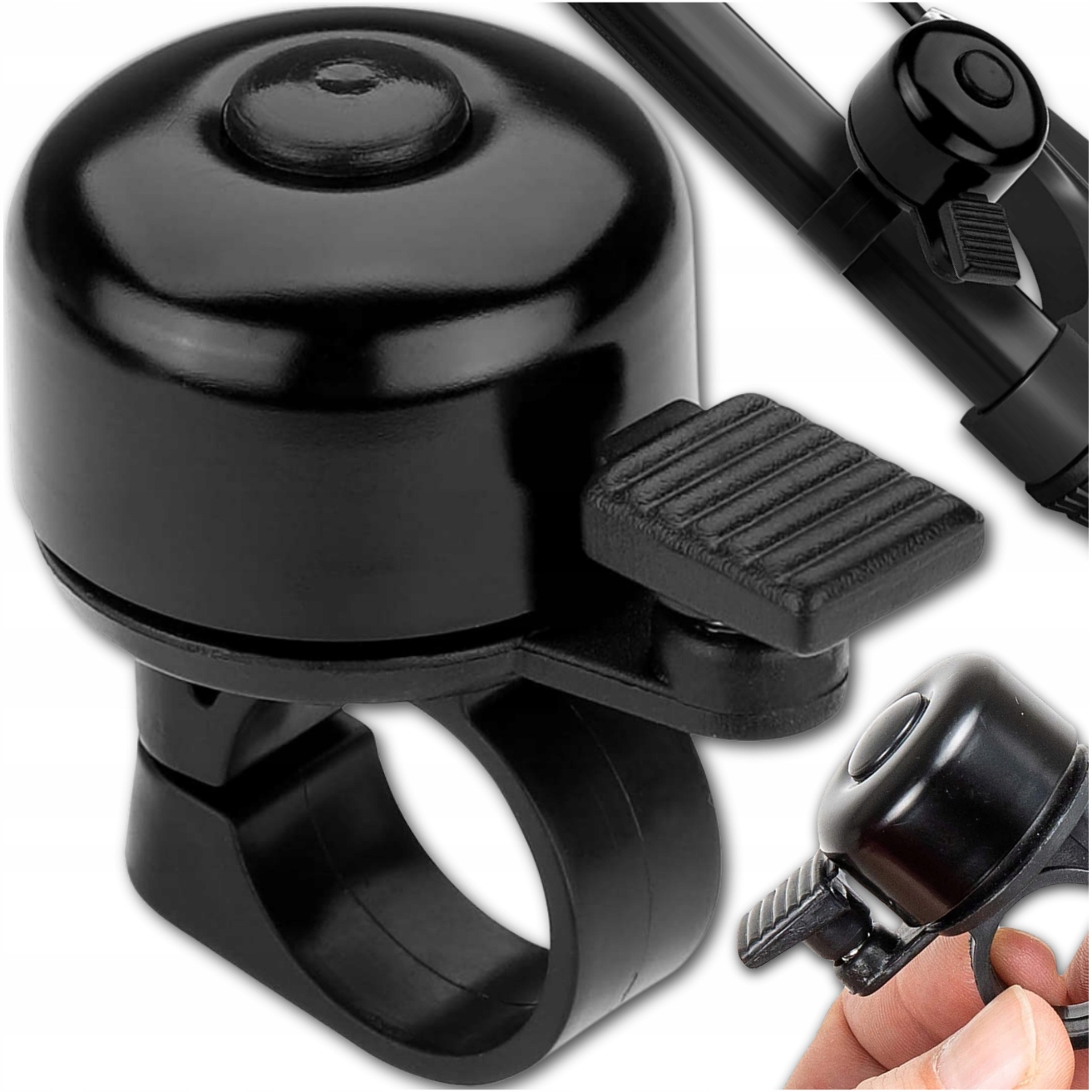 DZWONEK ROWEROWY METALOWY MANUALNY GŁOŚNY NA ROWER ROWEREK HULAJNOGĘ