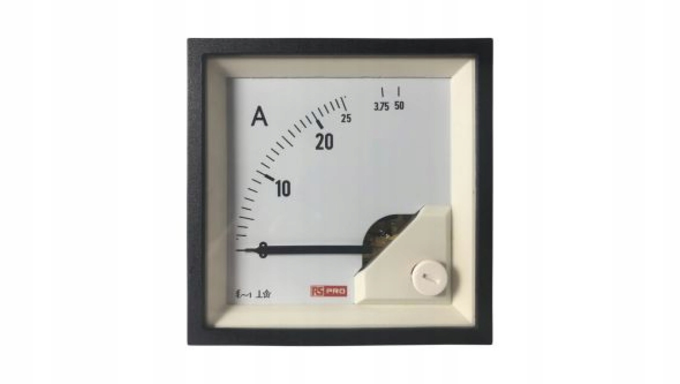 Amperomierz analogowy panelowy 50 (Input)A AC -10C do +65C RS PRO