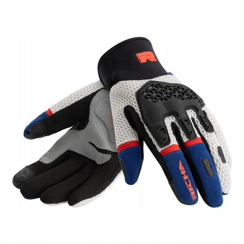 Motocyklové rukavice Richa Sandblast Blue-Red veľ. XL