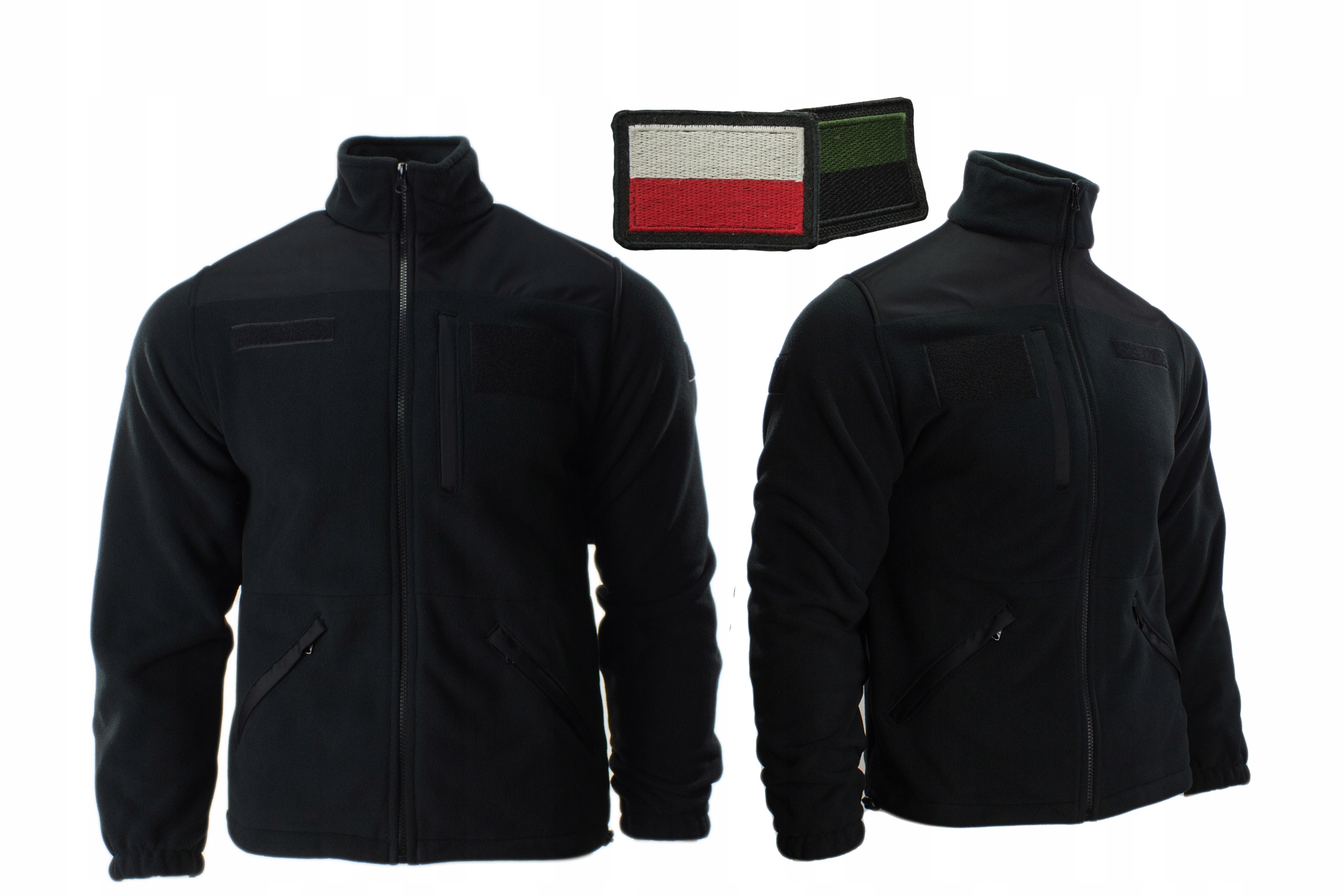 Wojskowy Polar Bluza Polarowa Wojska Polskiego Czarny rozmiar.S