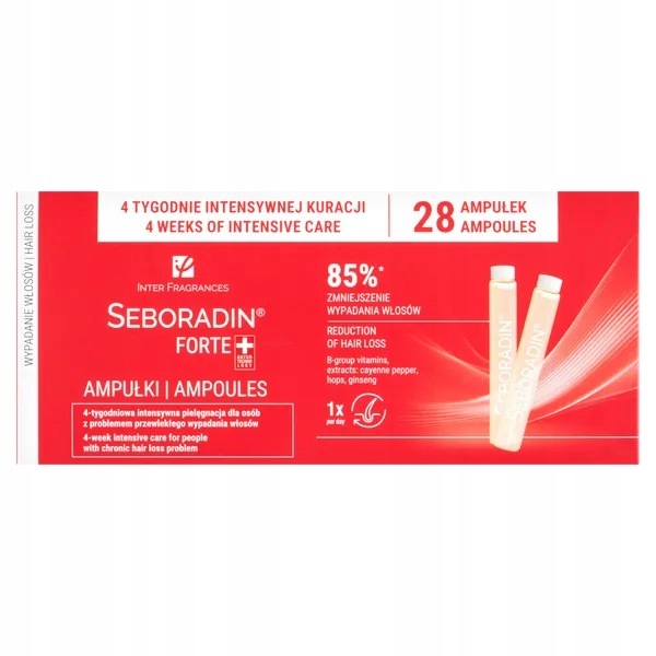 Seboradin Forte Duo Pack, ampule proti vypadávání vlasů, 5,5 ml x 28 amp