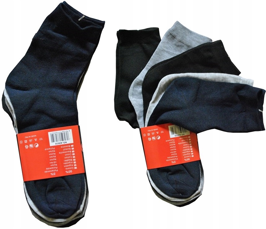 5 X Skarpety Bawełniane Skarpetki ROBOCZE 40-43
