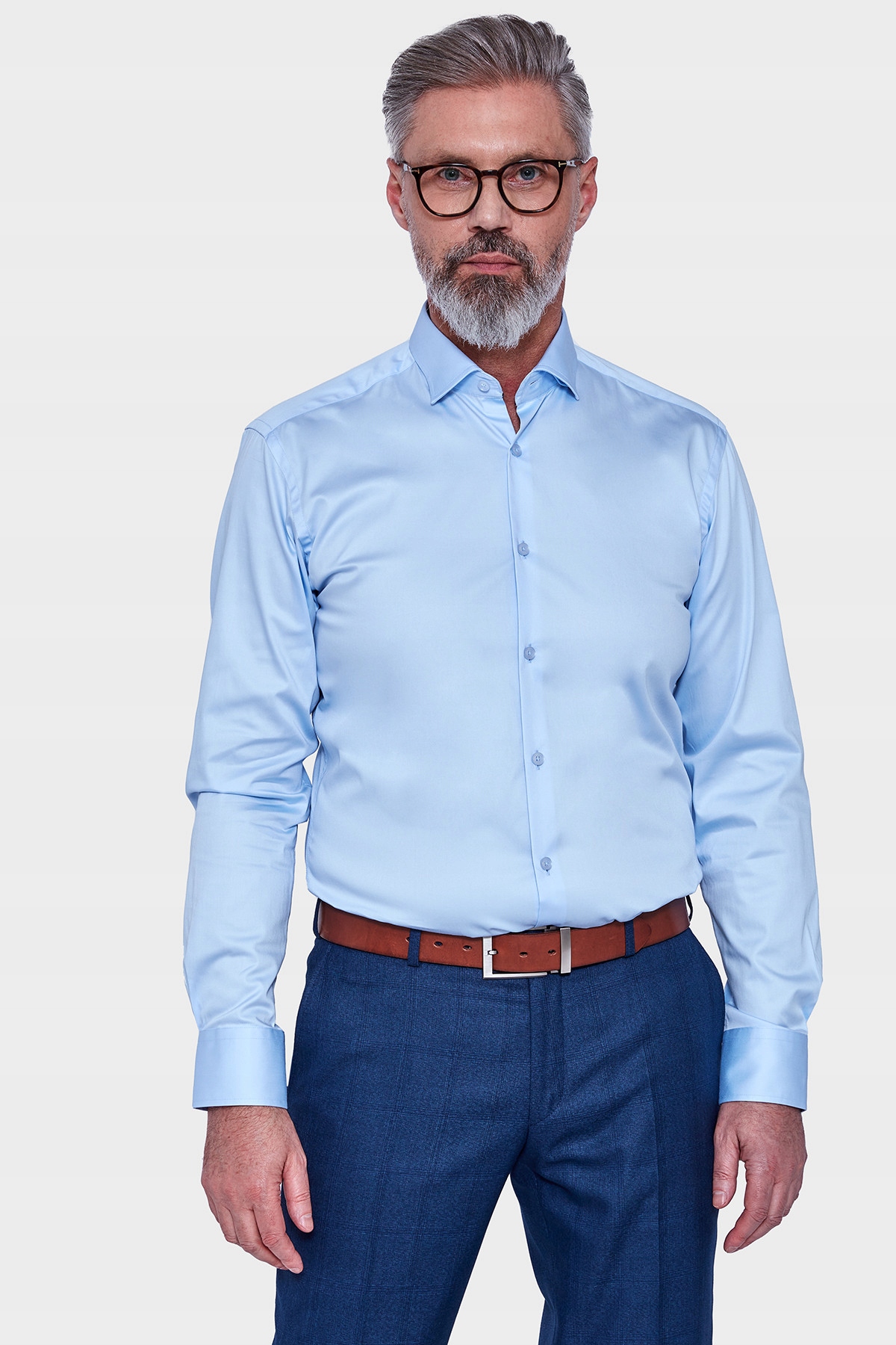 Modrá pánská košile Slim Fit 39-188/194
