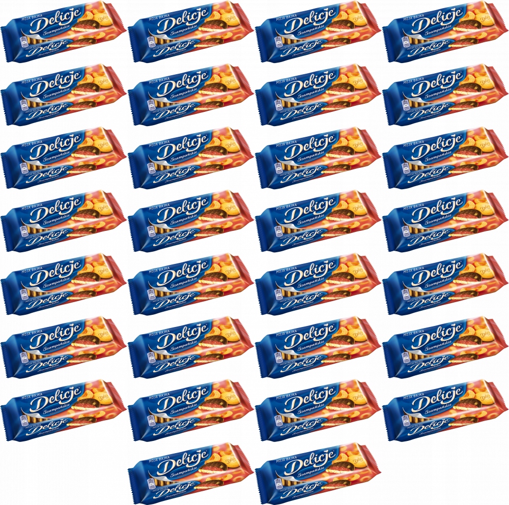 Ciastka Delicje szampańskie morelowe 147g x48