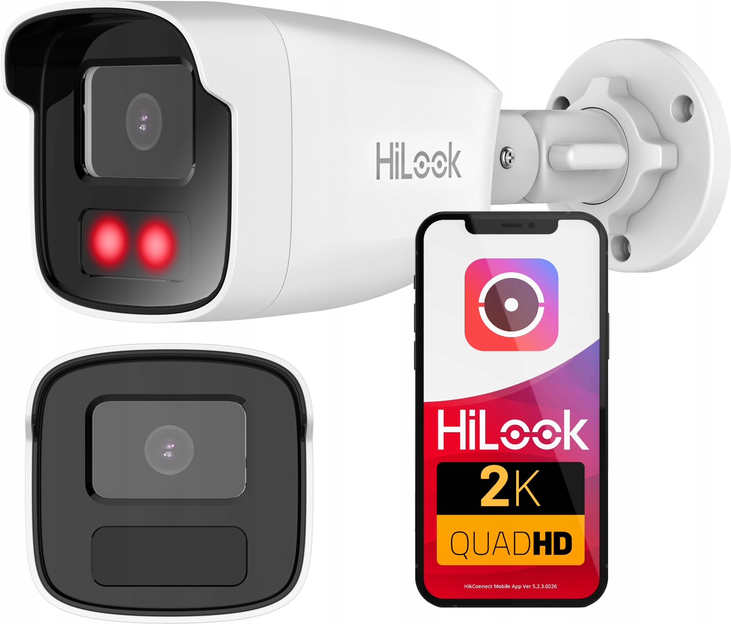 Ip kamera 4MPX PoE IPC-B440H HiLook Hikvision vonkajšia infračervená IR50 m