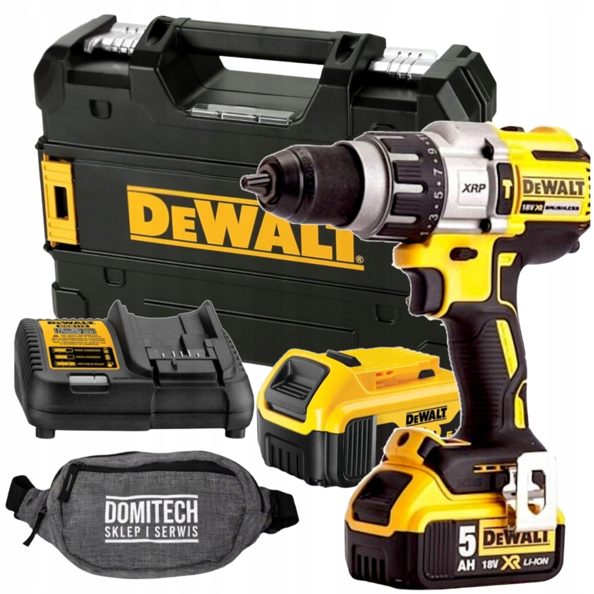 Dewalt DCD996P2 Wkrętarka Akumulatorowa 2X5,0Ah 3 Biegowa Walizka Nerka