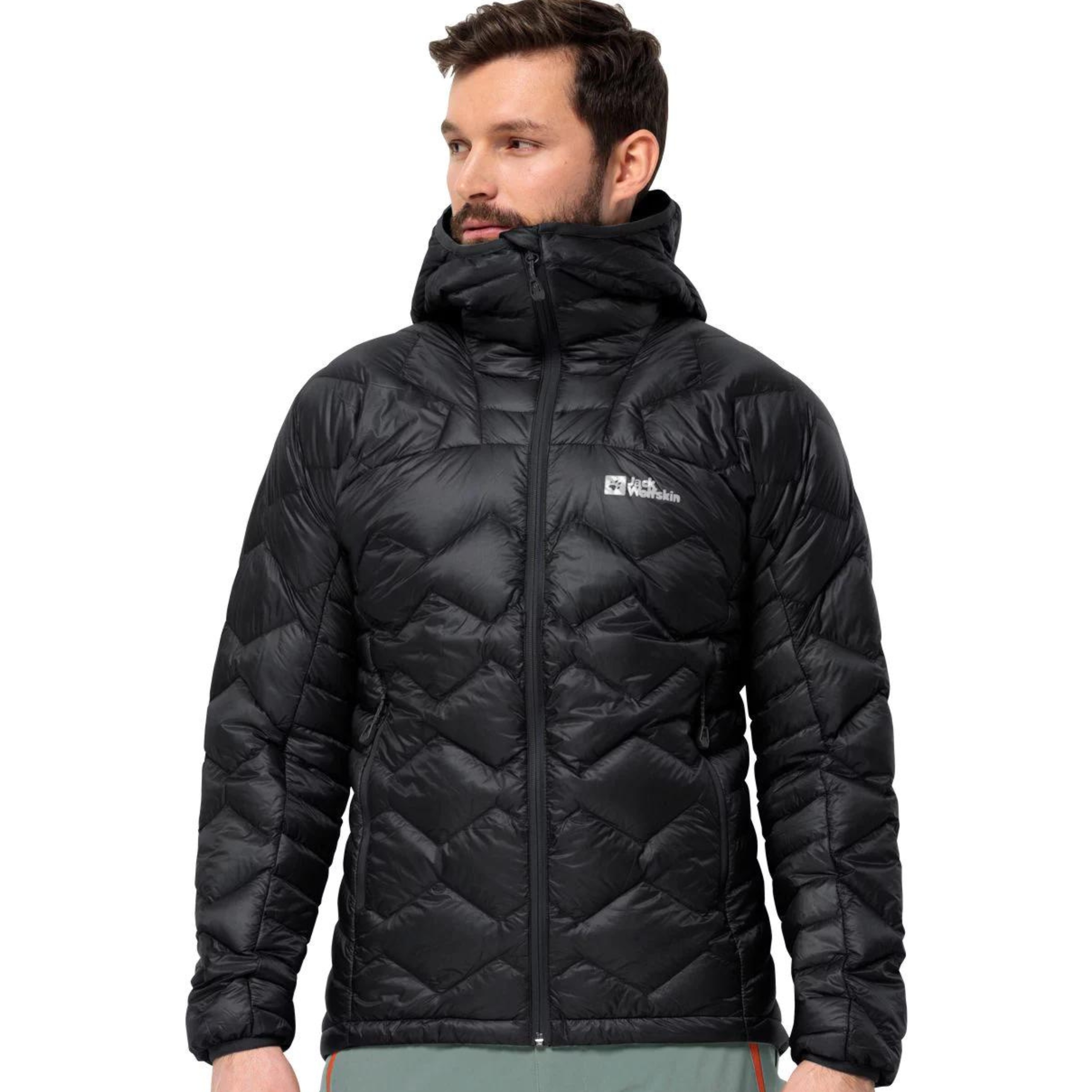Męska Kurtka Puchowa Jack Wolfskin Zimowa Pertex Gęsi Puch 800 M