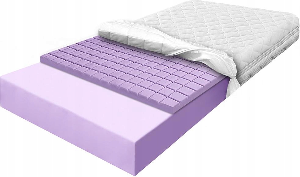 Materac piankowy cube 80x190x10 przewiewny twardy z pianki lato/zima H3