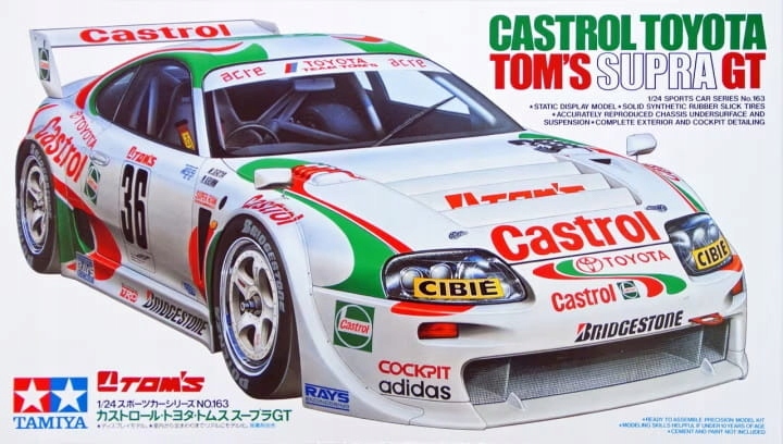 Toyota Supra MK4 Gt Castrol TOM's 1:24 Tamiya 24163