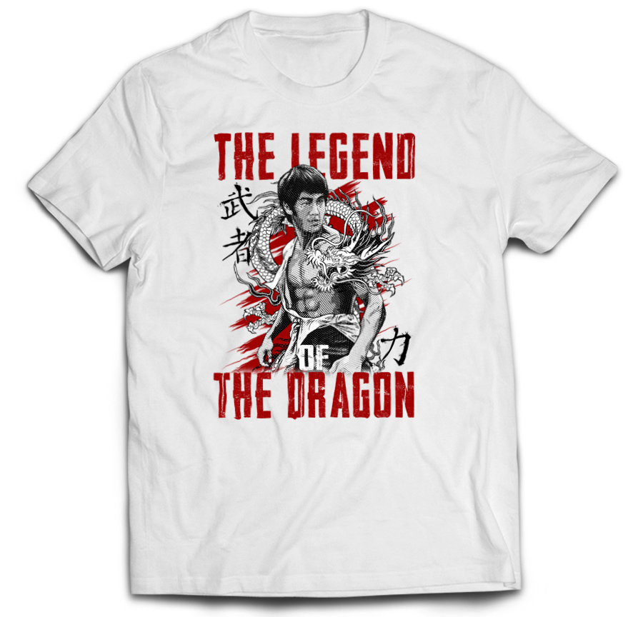 

T-shirt Karate Koszulka Bruce Lee Smok Kung-Fu XL