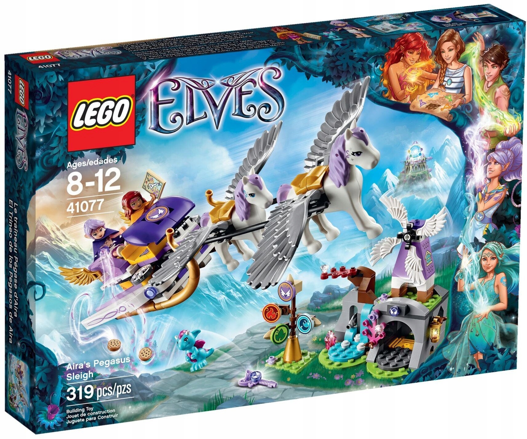 Lego Elves 41077 Sáňky pegasa Airy Nové