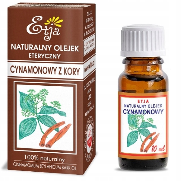 Olejek CYNAMONOWY eteryczny 100% NATURALNY ETJA 10