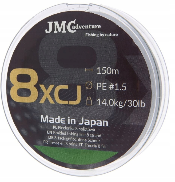 Japońska Plecionka Wędkarska Ośmiosplotowa Zielona Pe 1.5 150m