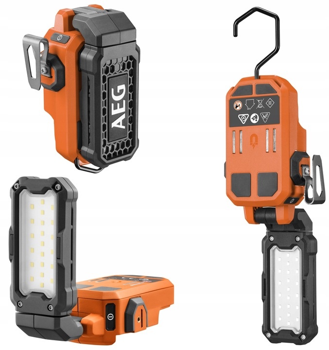 Lampa baterka s magnetom a hákom 850lm BML18 Aeg
