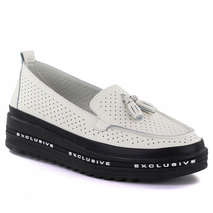 Dámské kožené polobotky pohodlné béžové Evento 7176 37