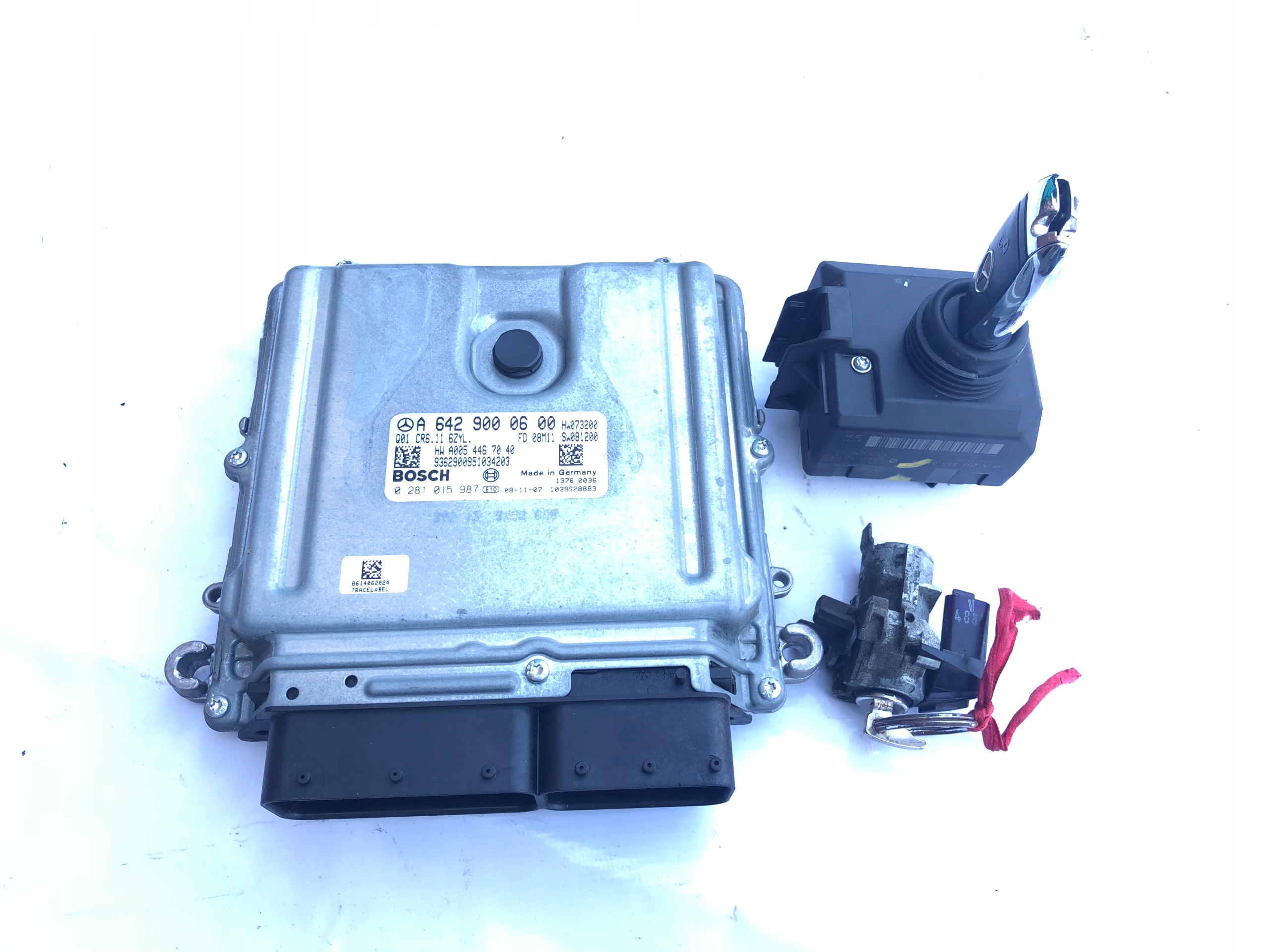 MERCEDES W204 3.0 CDI KOMPUTER ZESTAW STARTOWY EU