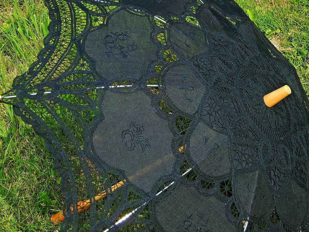 PARASOLKA PARASOL KORONKI PRZECIW SŁOŃCU BAMBUS Ok Cechy dodatkowe ażurowy